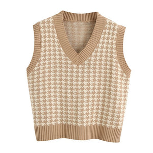 Oversized Knitted Sweater Vest
